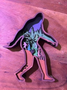 Layered Wood - Big Foot / Yeti (mini)