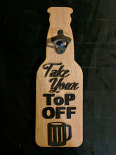Load image into Gallery viewer, Wood Beer Bottle Shaped Opener
