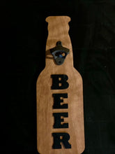 Load image into Gallery viewer, Wood Beer Bottle Shaped Opener
