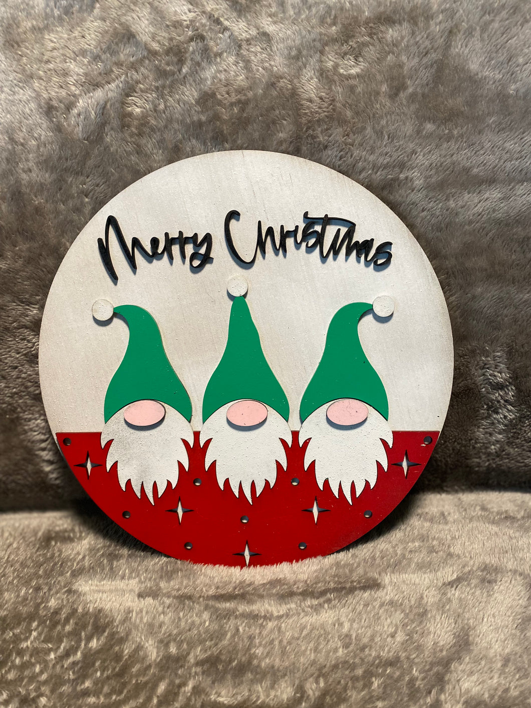 Merry Christmas Gnomes - Christmas Sign / Decor