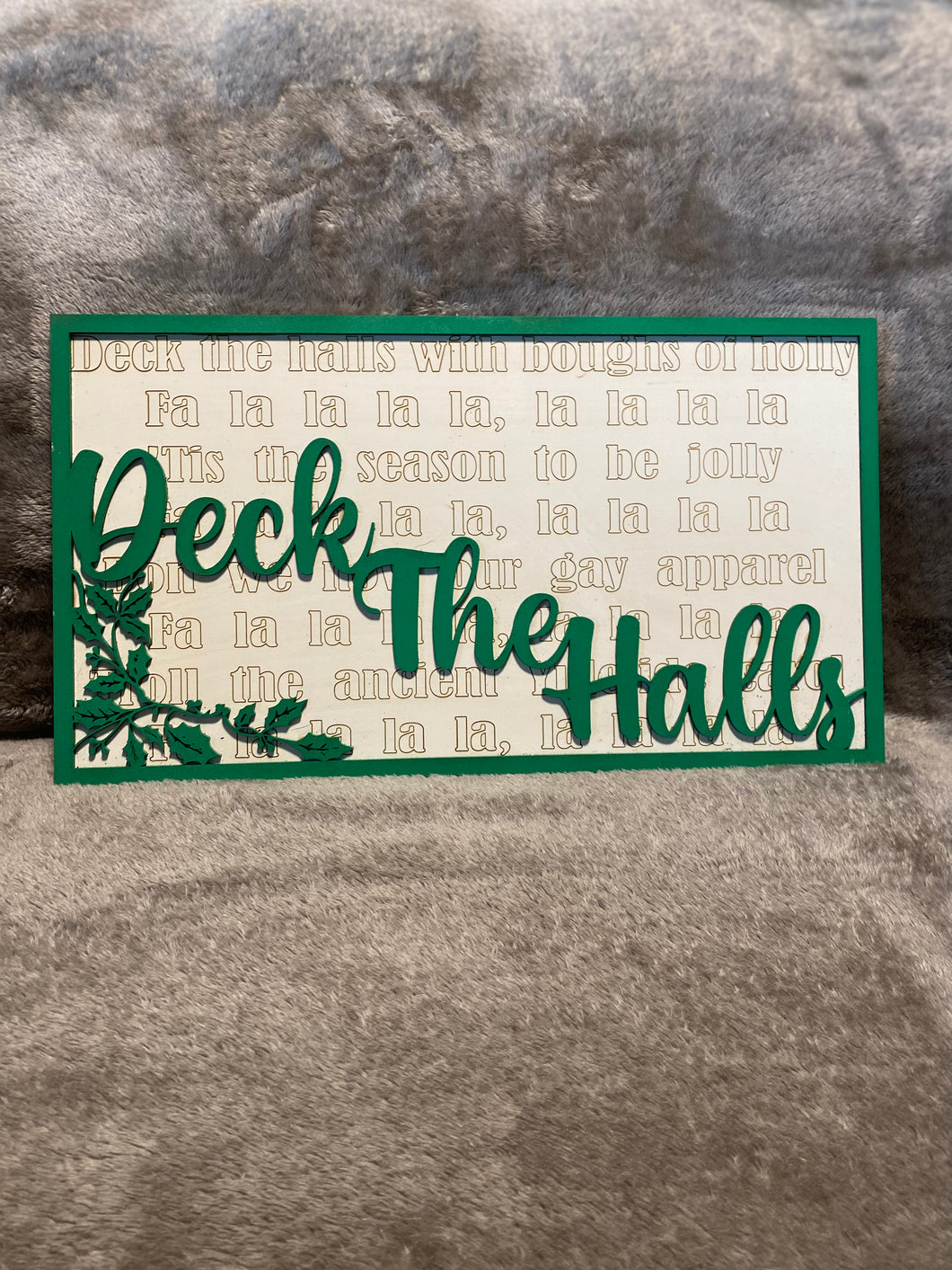 Deck the Halls Lyrics  - Christmas Sign / Decor