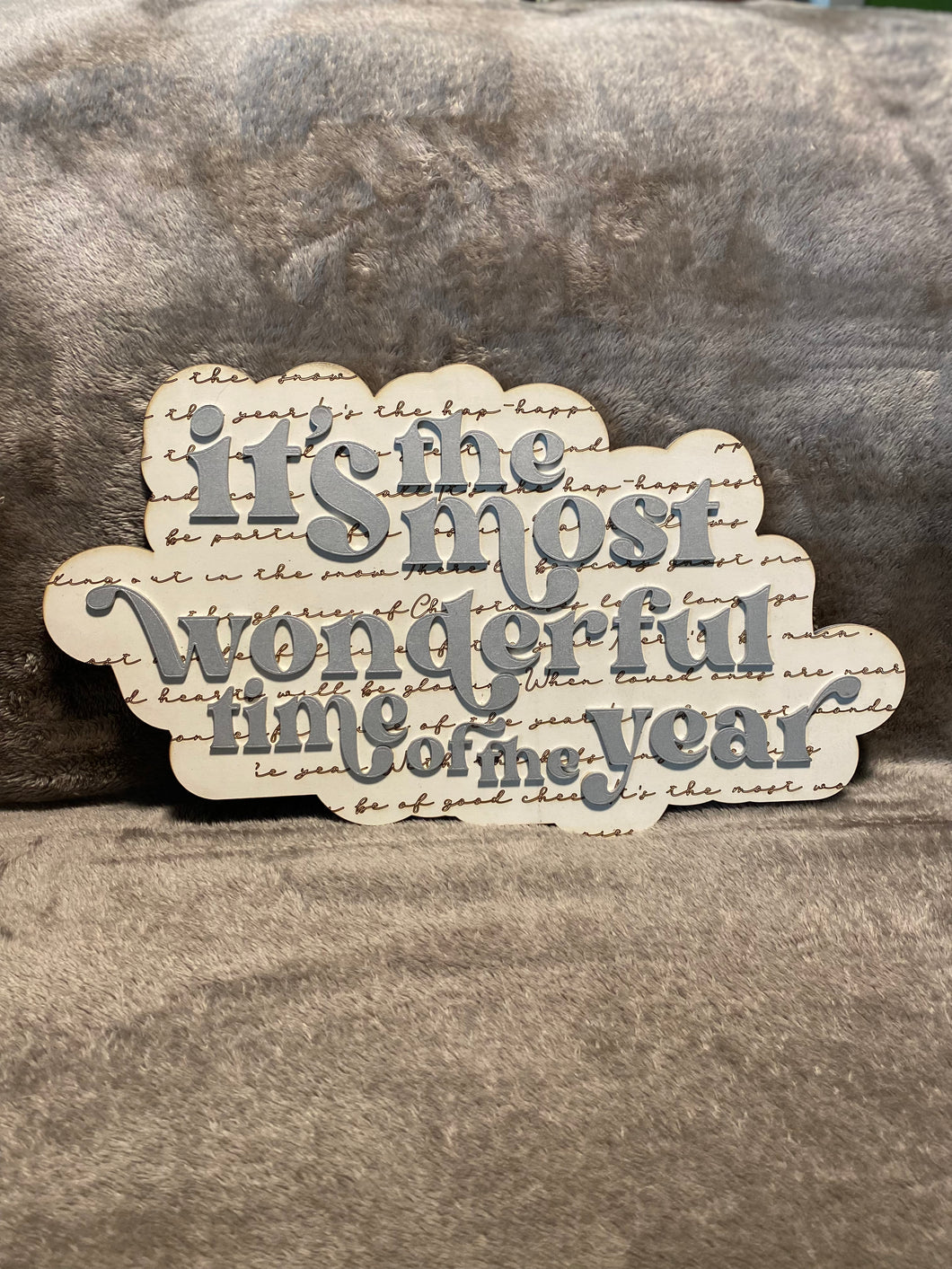 It's the Most Wonderful TIme of the Year Lyrics  - Christmas Sign / Decor